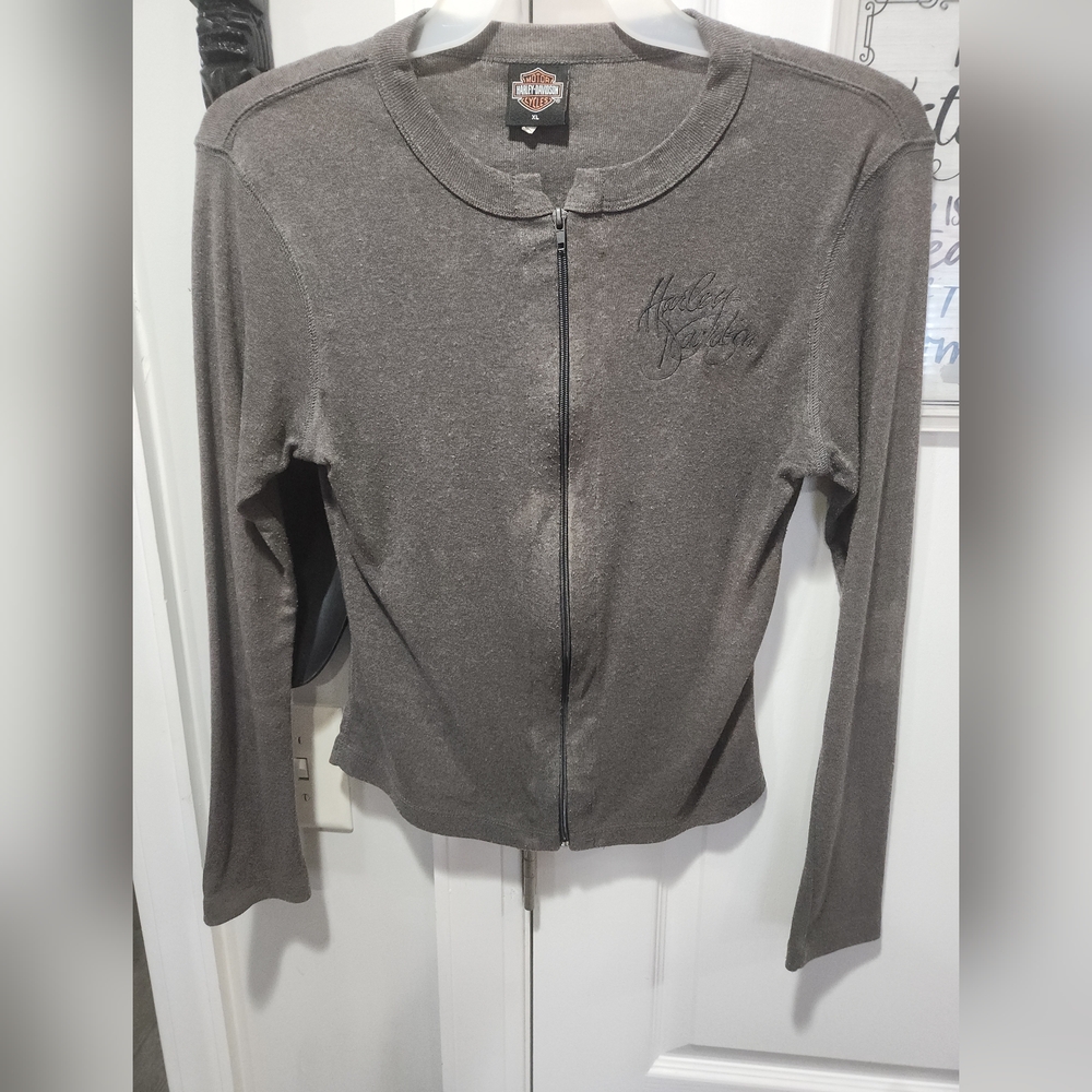Women's Harley-Davidson zip up sweater Size xl